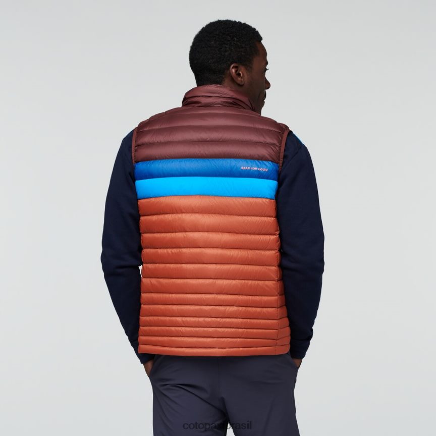 Cotopaxi homens colete de penas de fogo PFLZ127 roupas castanha/especiaria