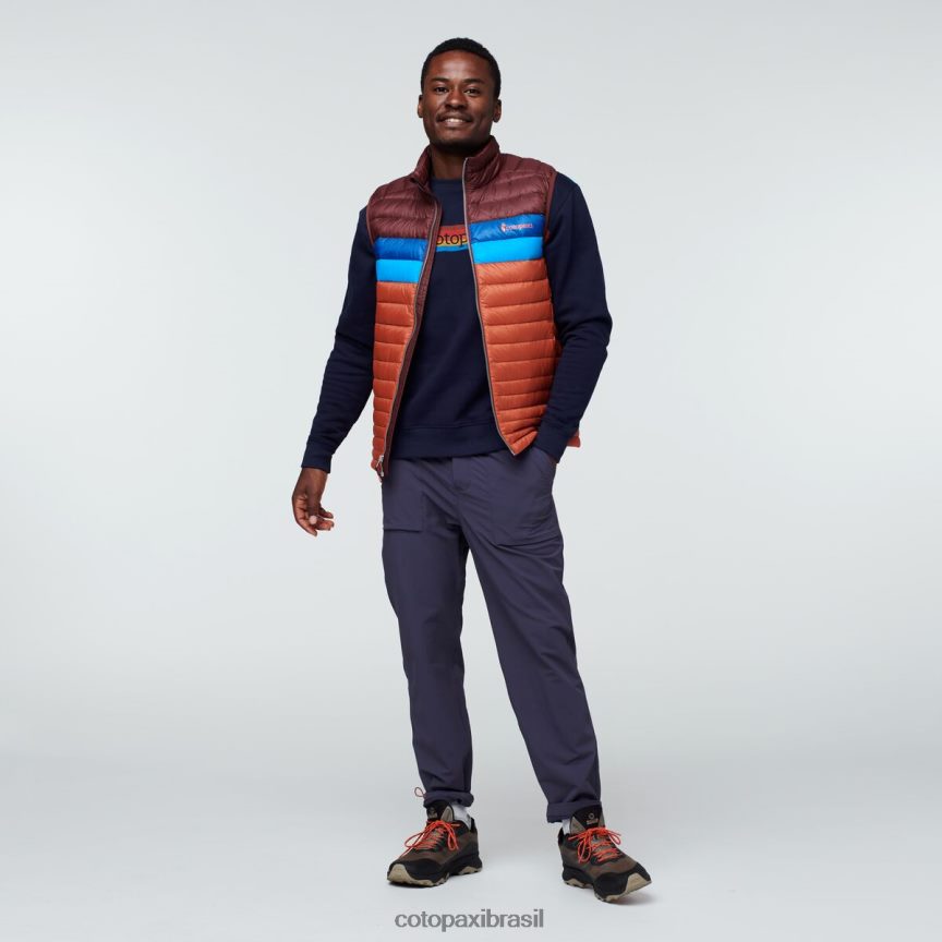 Cotopaxi homens colete de penas de fogo PFLZ127 roupas castanha/especiaria