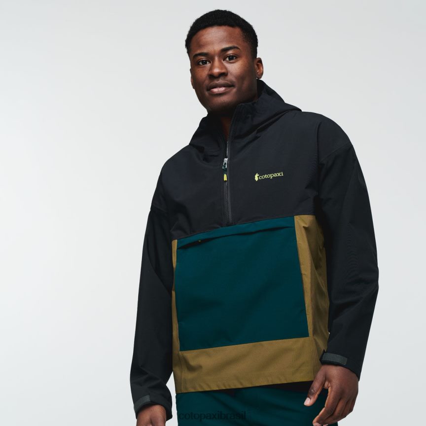 Cotopaxi homens anoraque de chuva cielo PFLZ99 roupas preto
