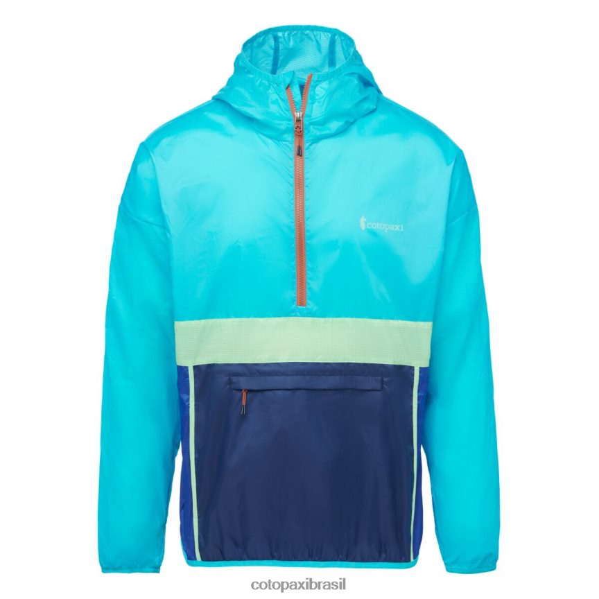 Cotopaxi homens corta vento teca halfzip PFLZ111 roupas sal marinho