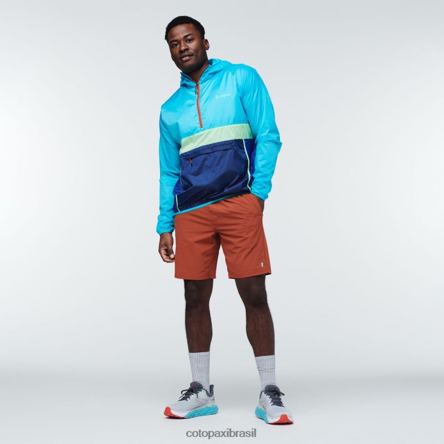 Cotopaxi homens corta vento teca halfzip PFLZ111 roupas sal marinho