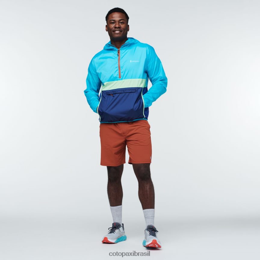 Cotopaxi homens corta vento teca halfzip PFLZ111 roupas sal marinho