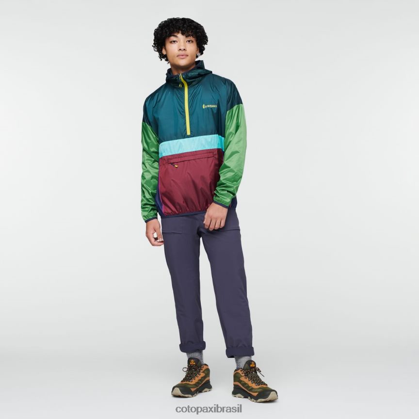 Cotopaxi homens corta vento teca halfzip PFLZ97 roupas pinheiros