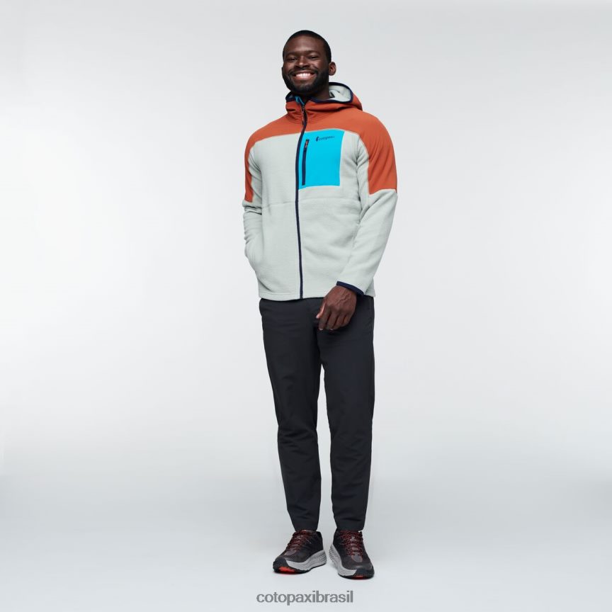 Cotopaxi homens jaqueta de lã com capuz e zíper completo abrazo PFLZ117 roupas tempero/pincel