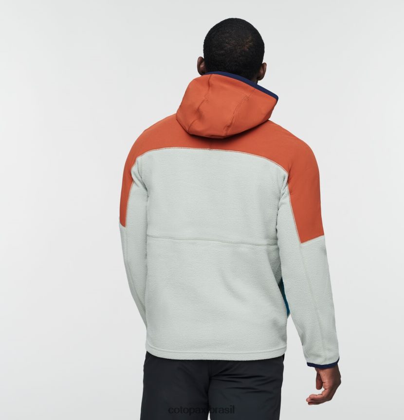 Cotopaxi homens jaqueta de lã com capuz e zíper completo abrazo PFLZ117 roupas tempero/pincel