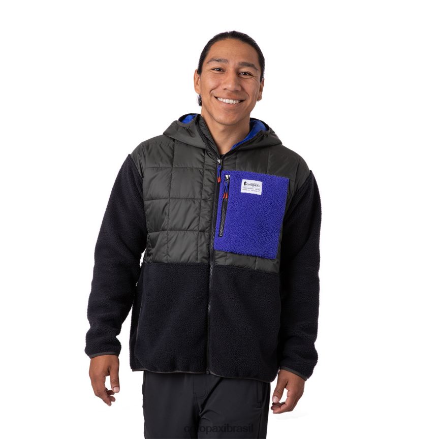 Cotopaxi homens jaqueta híbrida trico PFLZ116 roupas ferro/preto