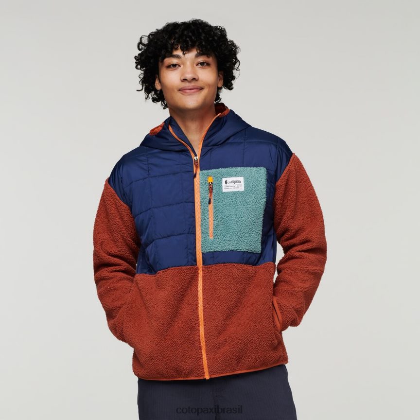 Cotopaxi homens jaqueta híbrida trico PFLZ124 roupas marítimo/especiaria