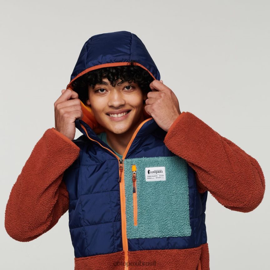 Cotopaxi homens jaqueta híbrida trico PFLZ124 roupas marítimo/especiaria