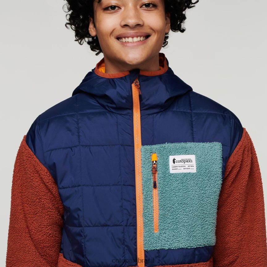 Cotopaxi homens jaqueta híbrida trico PFLZ124 roupas marítimo/especiaria