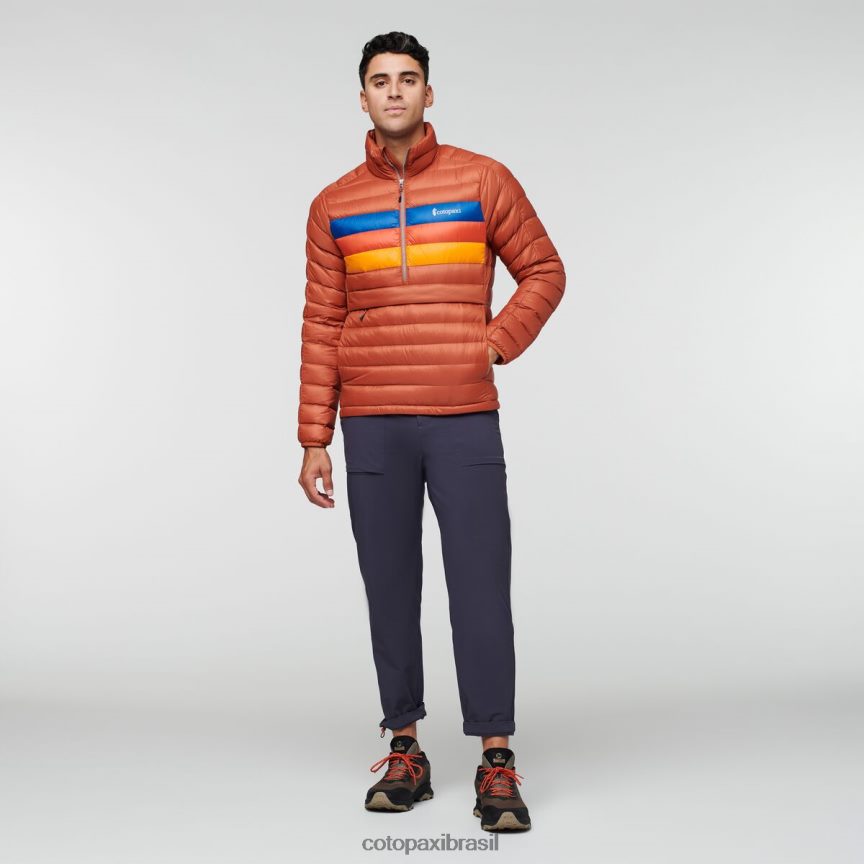 Cotopaxi homens pulôver fuego down PFLZ94 roupas listras de especiarias
