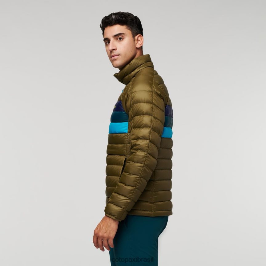 Cotopaxi homens pulôver fuego down PFLZ95 roupas listras de carvalho