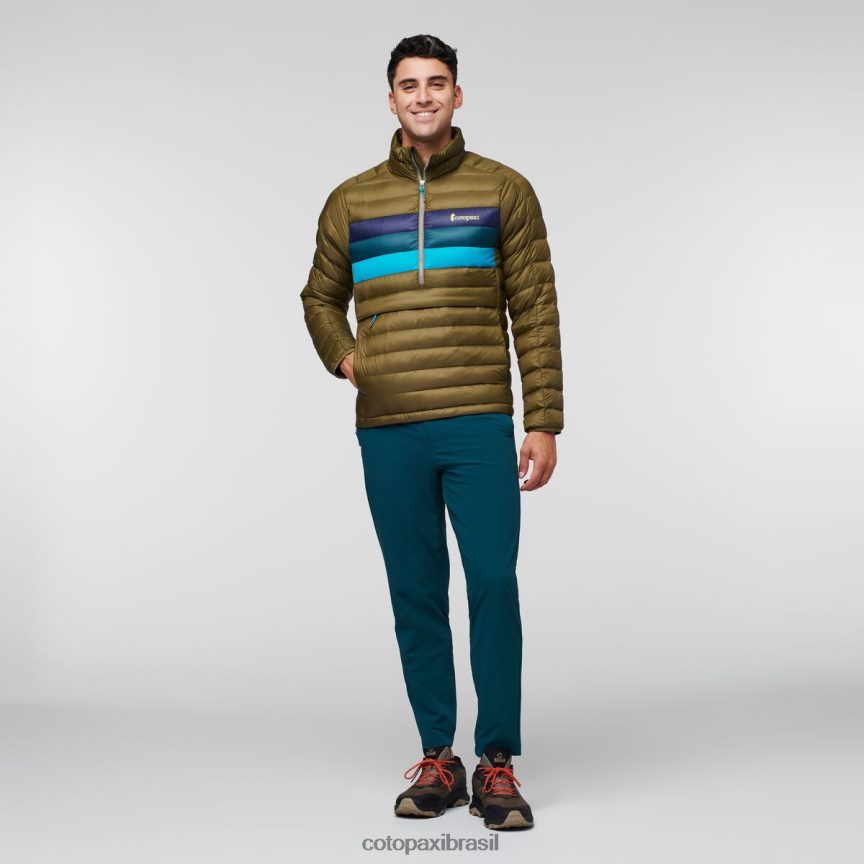 Cotopaxi homens pulôver fuego down PFLZ95 roupas listras de carvalho