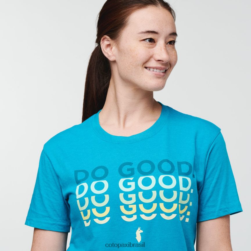 Cotopaxi mulheres faça o bem repetir camiseta PFLZ69 roupas azul mineral