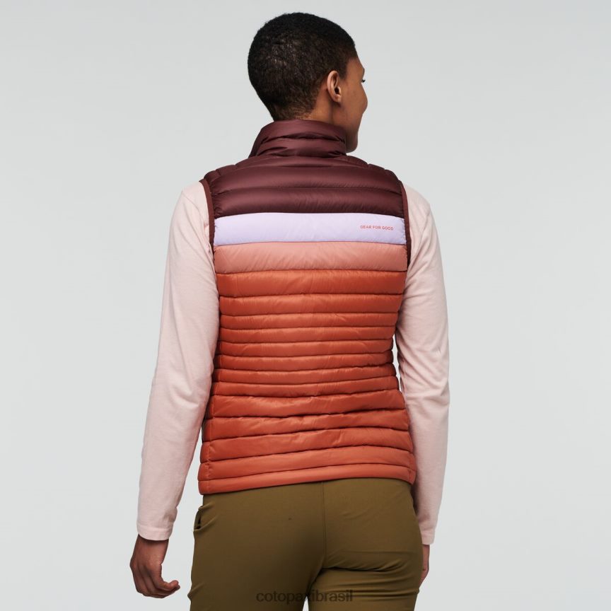 Cotopaxi mulheres colete de penas de fogo PFLZ46 roupas castanha/especiaria