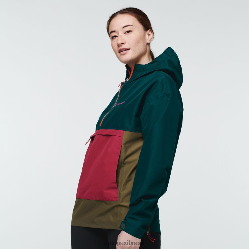 Cotopaxi mulheres anoraque de chuva cielo PFLZ16 roupas oceano profundo