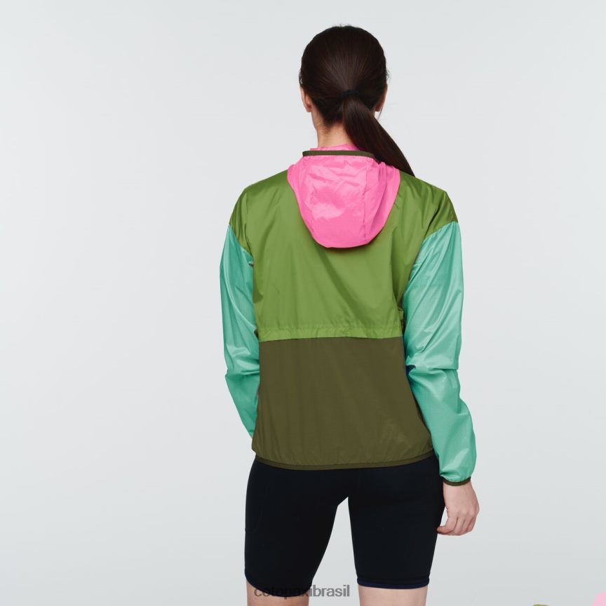 Cotopaxi mulheres corta vento teca halfzip PFLZ12 roupas cartão postal