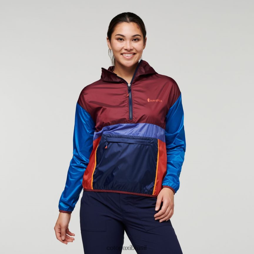 Cotopaxi mulheres corta vento teca halfzip PFLZ6 roupas tão francês