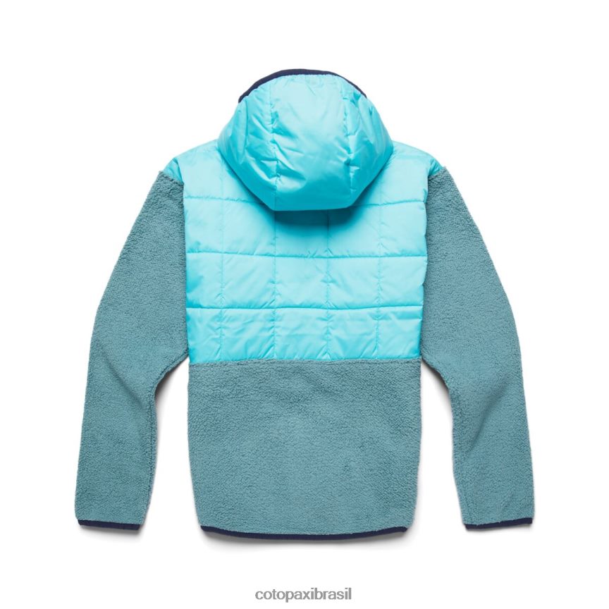 Cotopaxi mulheres jaqueta híbrida trico PFLZ29 roupas céu/grama azul