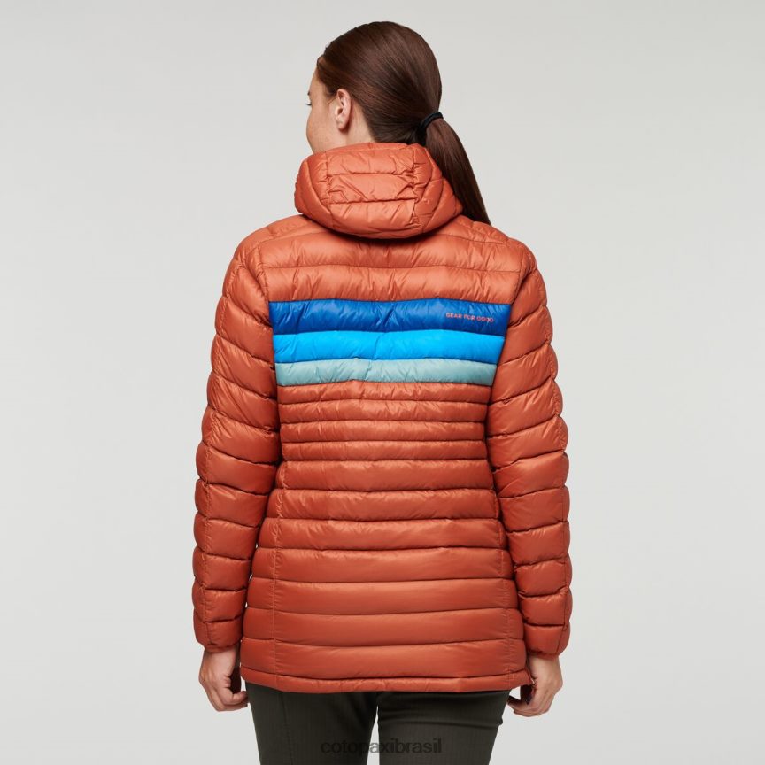 Cotopaxi mulheres pulôver fuego com capuz PFLZ2 roupas listras de especiarias