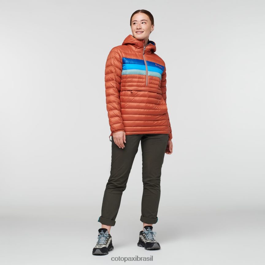 Cotopaxi mulheres pulôver fuego com capuz PFLZ2 roupas listras de especiarias