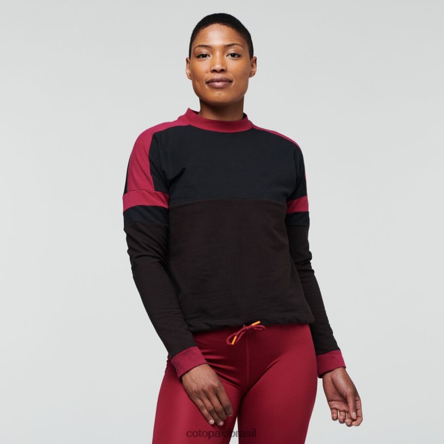 Cotopaxi mulheres moletom bandera PFLZ55 roupas preto/caverna